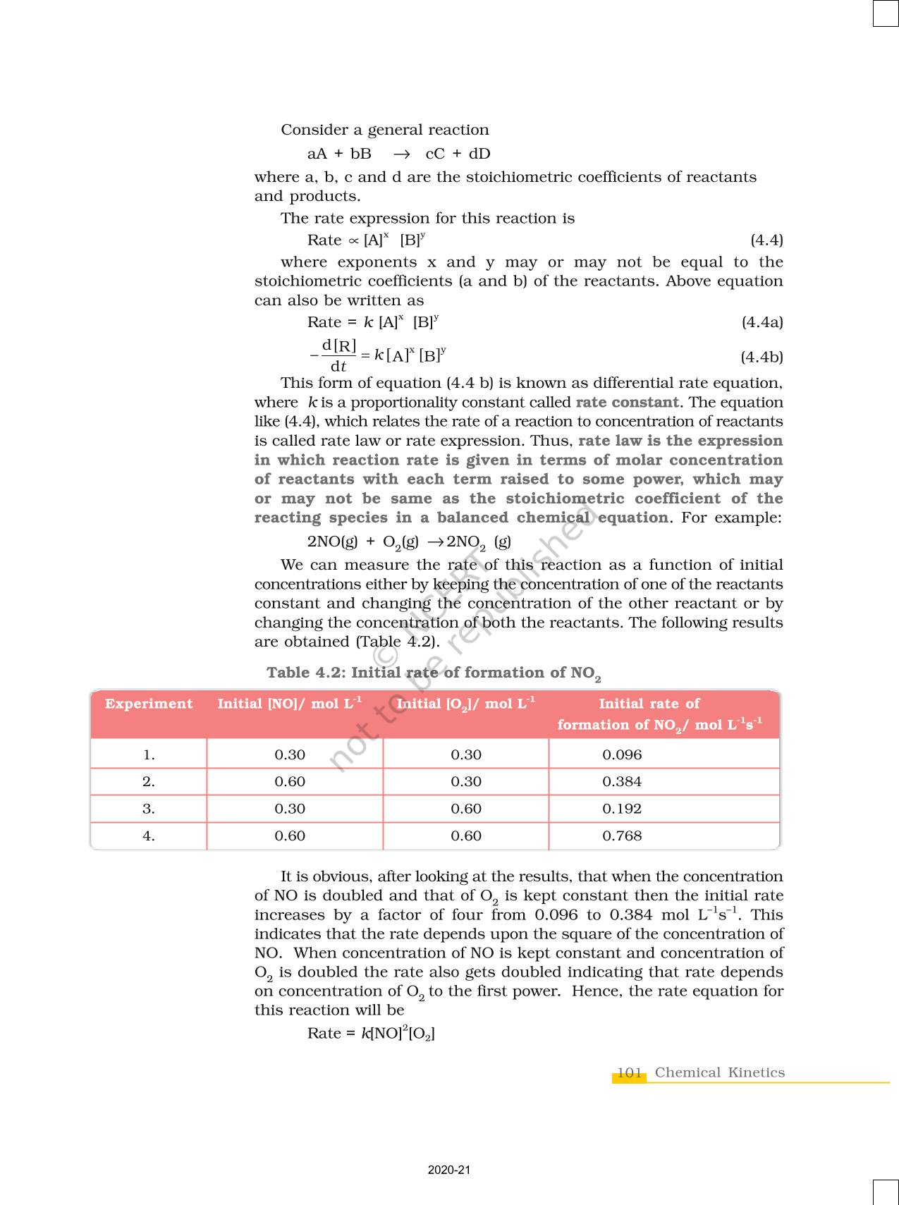 Chemical kinetics ncert book of class 12 chemistry part i
